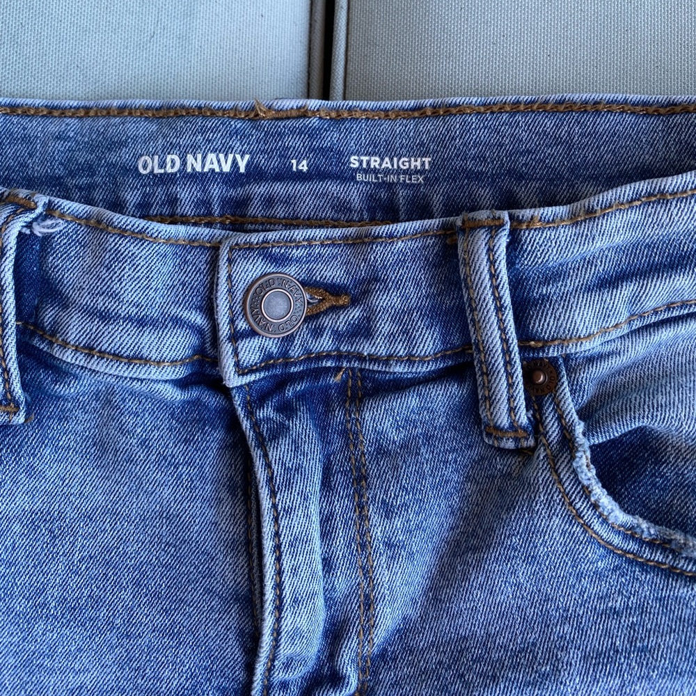Boys Old Navy straight leg with built-in flex size 14 jeans